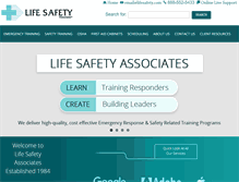 Tablet Screenshot of lifesafety.com